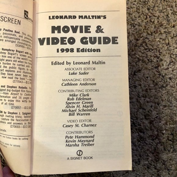 1995 & 1998 Movie and Video Guides Used 2 Books - Picture 5 of 13